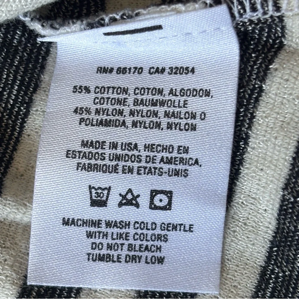 Anthropologie x Michael Stars Made in USA Knit Striped Long Sleeve Sise M / L - Picture 7 of 8